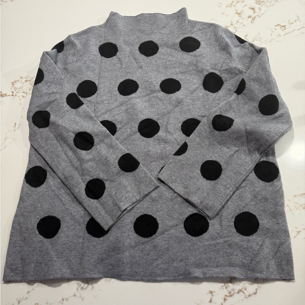 Chic Gray Knit Sweater size XL